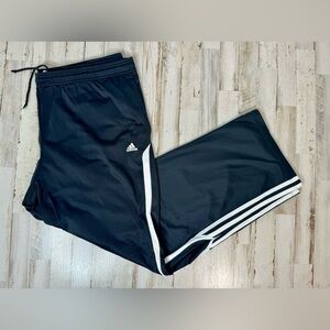 Adidas Climalite Sweatpants Black White 3 Stripe Mens Size XL